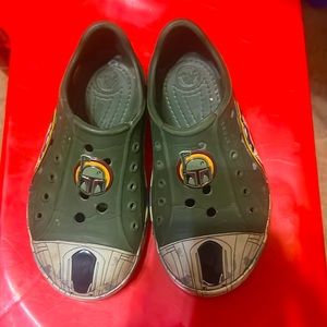 Star Wars Crocs. Boba Fett 8 boys. Great shape.